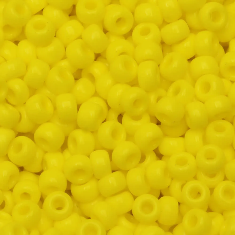 Miyuki Round Seed Beads, 8/0, #9404 Opaque Yellow (22 Gram Tube)