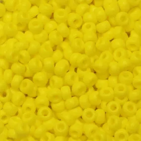 Miyuki Round Seed Beads, 8/0, #9404 Opaque Yellow (22 Gram Tube)