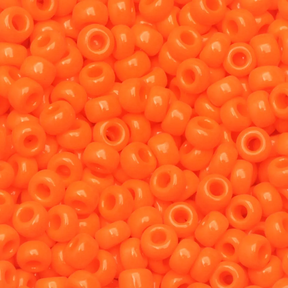 Miyuki Round Seed Beads, 8/0, #9406 Opaque Orange (22 Gram Tube)