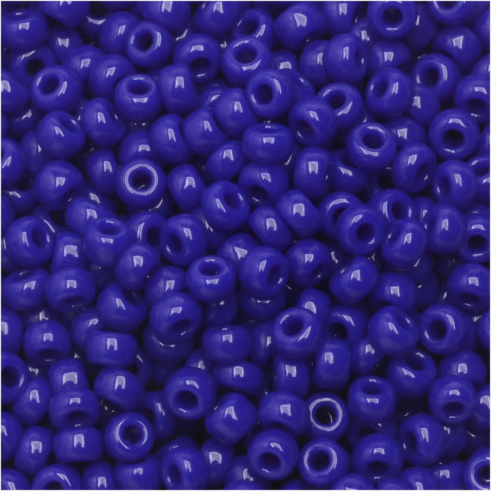 Miyuki Round Seed Beads, 8/0, #9414 Opaque Cobalt (22 Gram Tube)