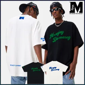 MR. ENJOY DA MONEY  |Crew Neck Unisex Street Style Cotton Short Sleeves Oversized