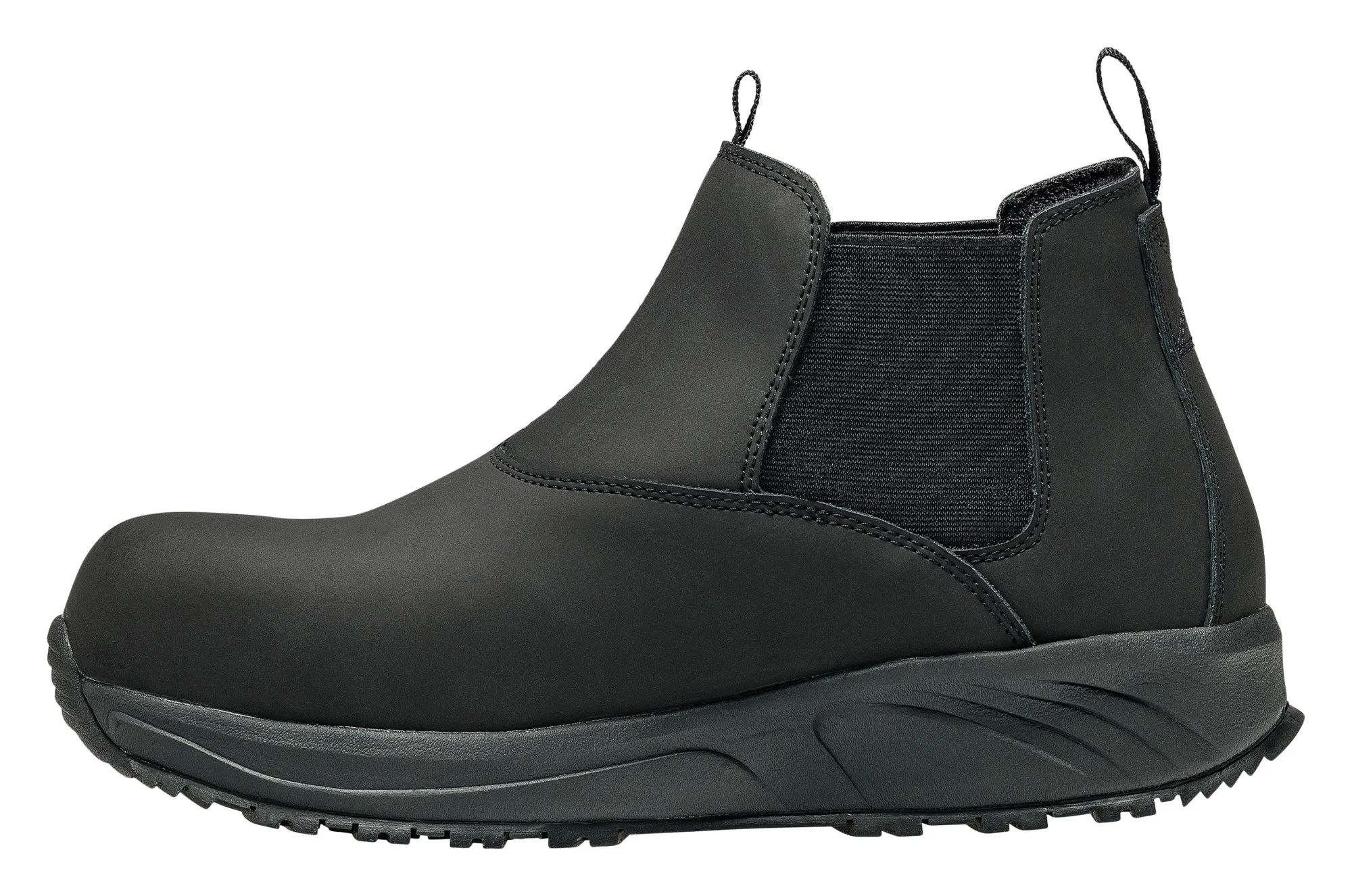 Nautilus Mens Black Leather Comp Toe 2523 Guard Pull-On Work Boots