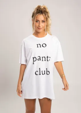 No Pants Club Large Print T-Shirt