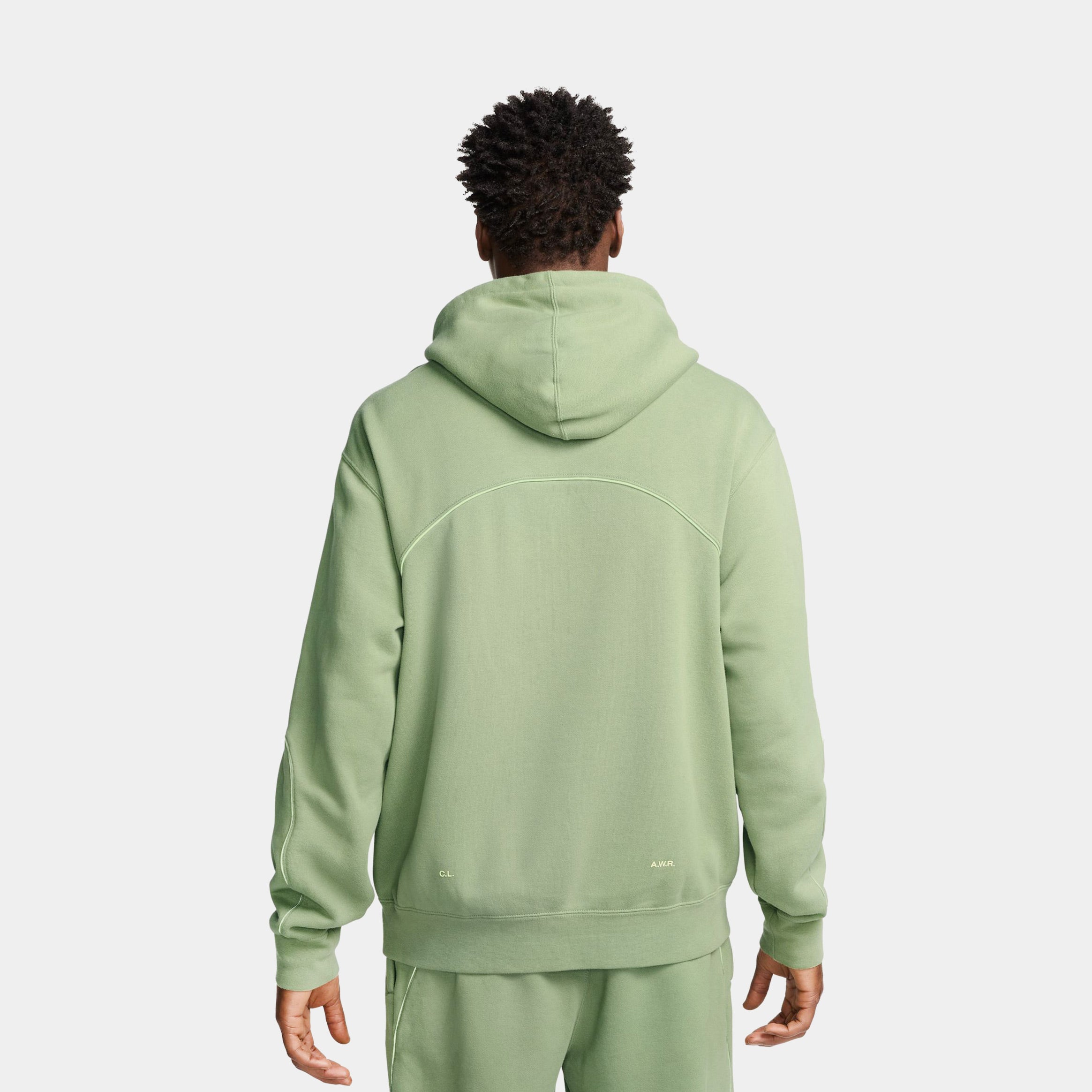 NOCTA Pullover Mens Hoodie (Oil Green/Light Liquid Lime)