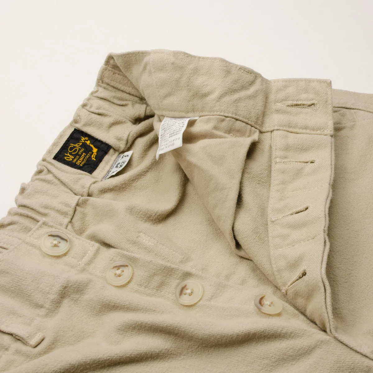 orSlow - French Work Pants - Cotton Sergé Beige