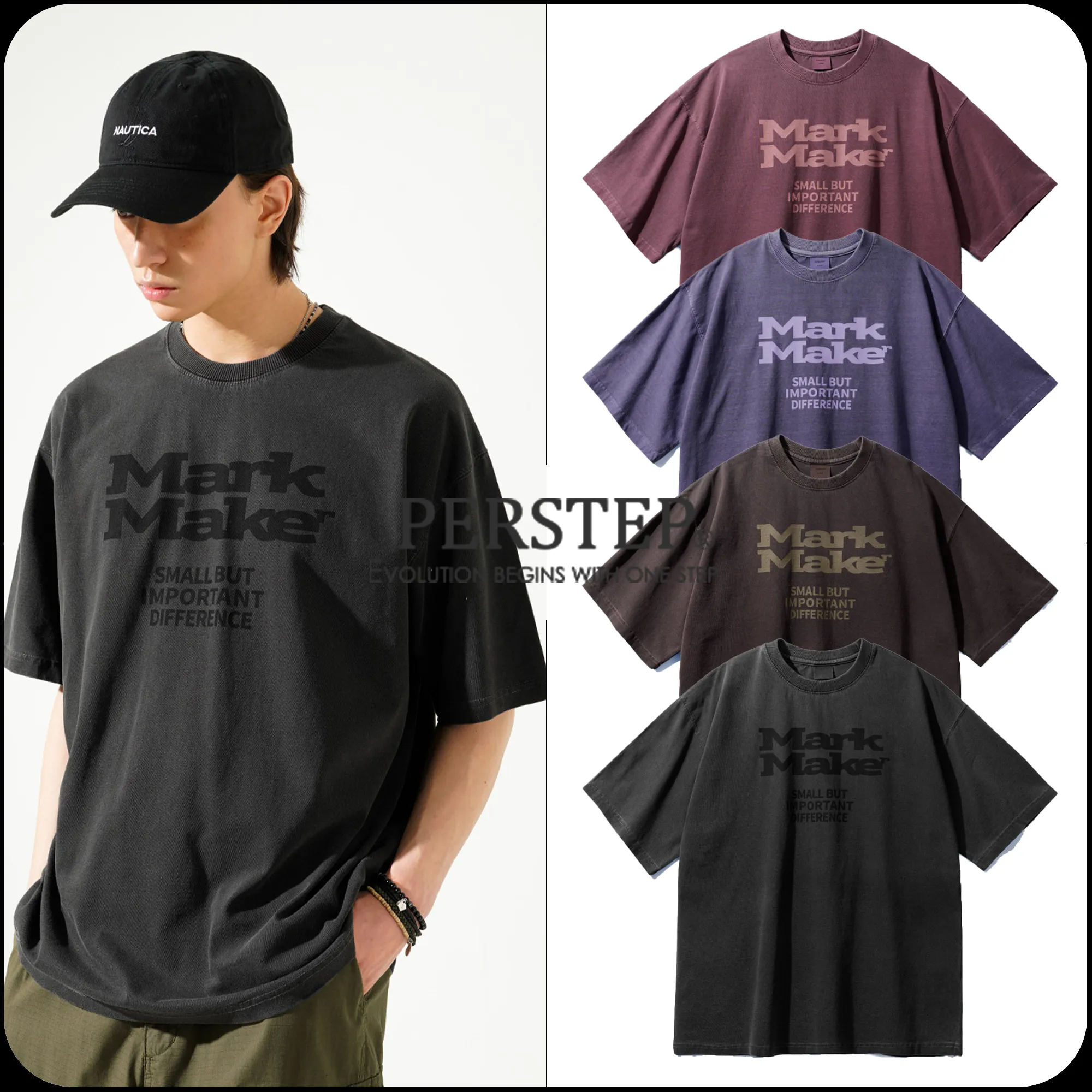 perstep  |[PERSTEP]★24SS★MARK MAKER PIGMENT T-SHIRT