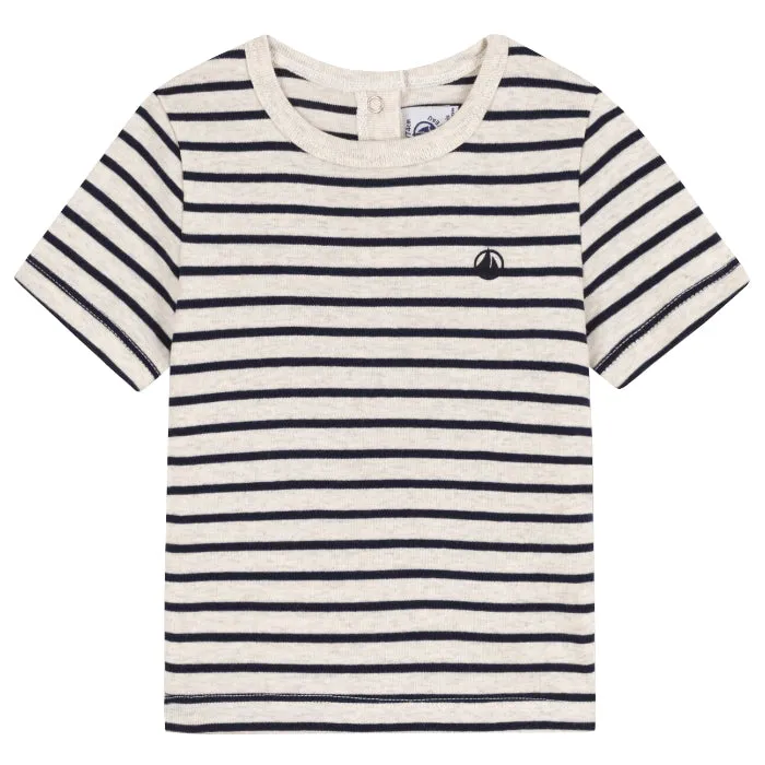 Petit Bateau Baby T-shirt Navy Blue Stripes