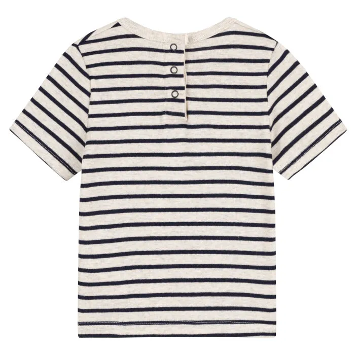 Petit Bateau Baby T-shirt Navy Blue Stripes