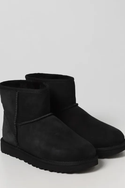 Plain Fur Lined Suede Bootie