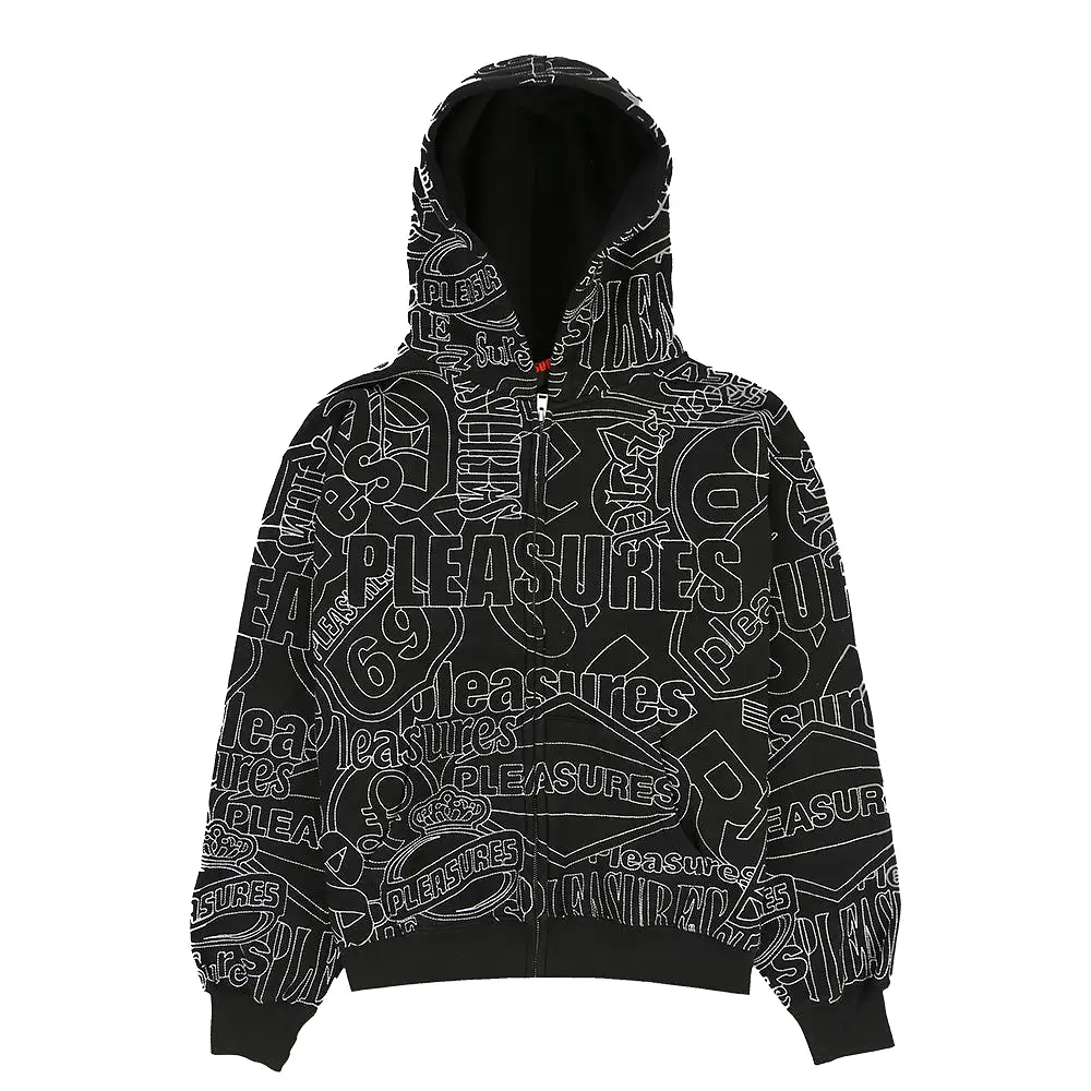 Pleasures Signal Zip Up Hoodie