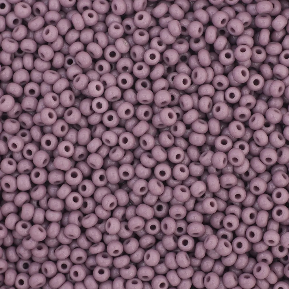 Preciosa Czech Glass, 11/0 Round Seed Bead, Opaque Mauve (1 Tube)