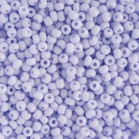 Preciosa Czech Glass, 8/0 Round Seed Bead, Opaque Natural Lilac (1 Tube)