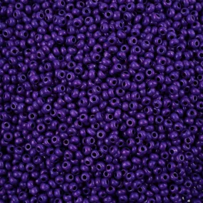 Preciosa Czech Glass, 8/0 Round Seed Bead, Terra Intensive Purple (1 Tube)