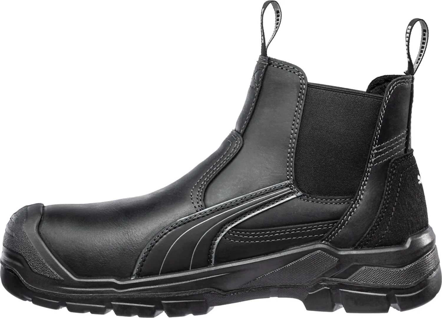 Puma Safety Mens Tanami Soft Toe Mid EH WP Black Leather Work Boots