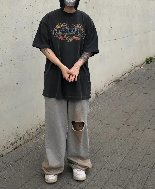 RASHOMONG  |Unisex Street Style Plain Cotton Short Sleeves Oversized