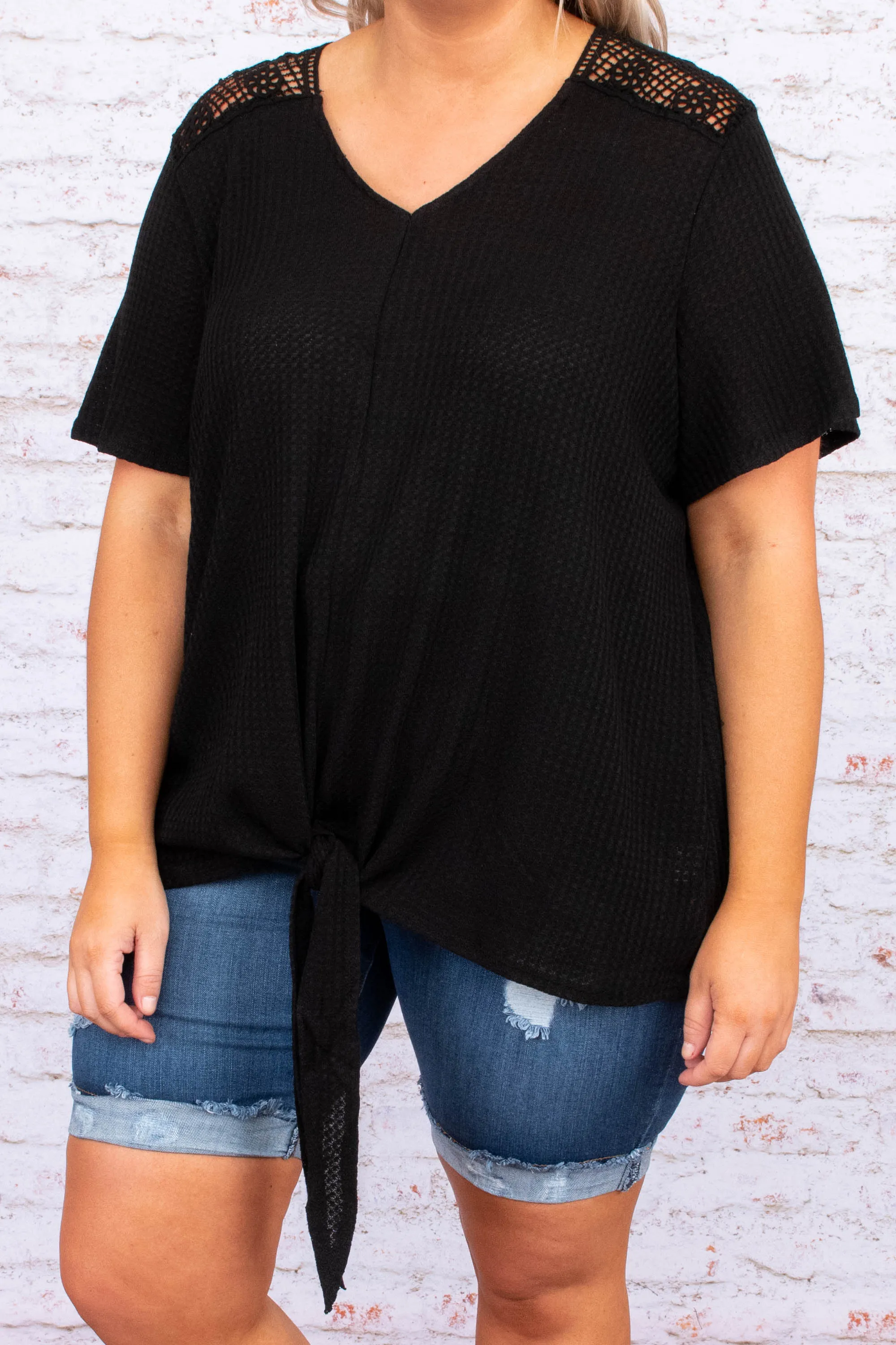 Reveal My Desire Top, Black