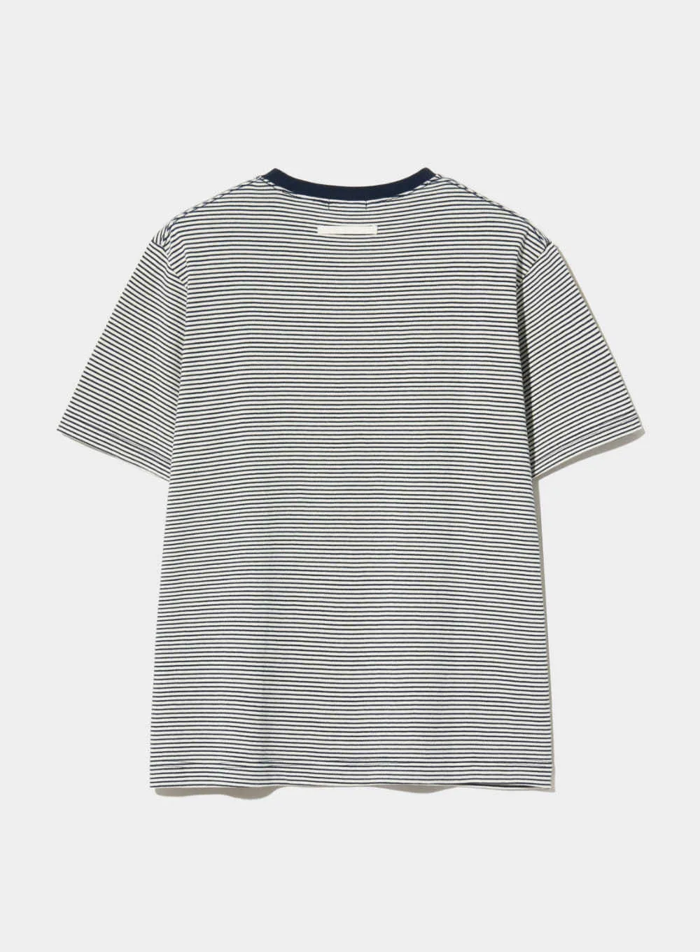 SATUR  |Stripes Street Style U-Neck Cotton Short Sleeves Oversized