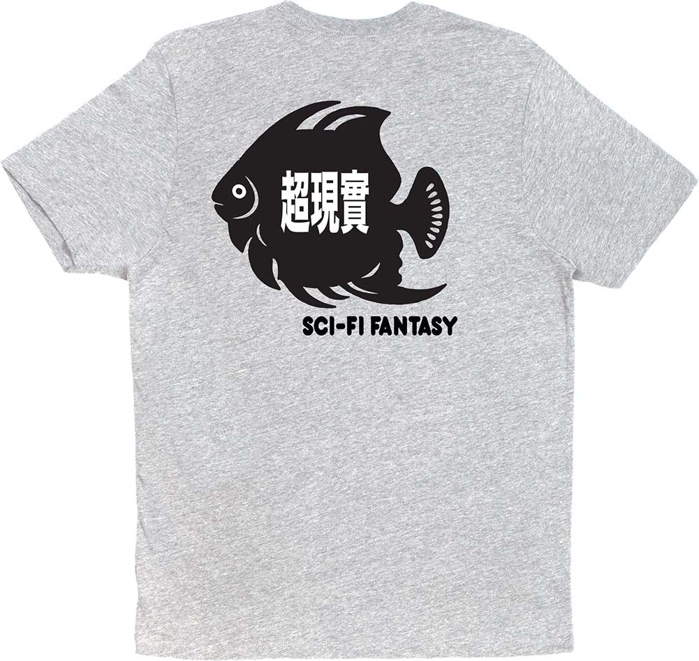 Sci-Fi Fantasy Fish Pocket T-Shirt