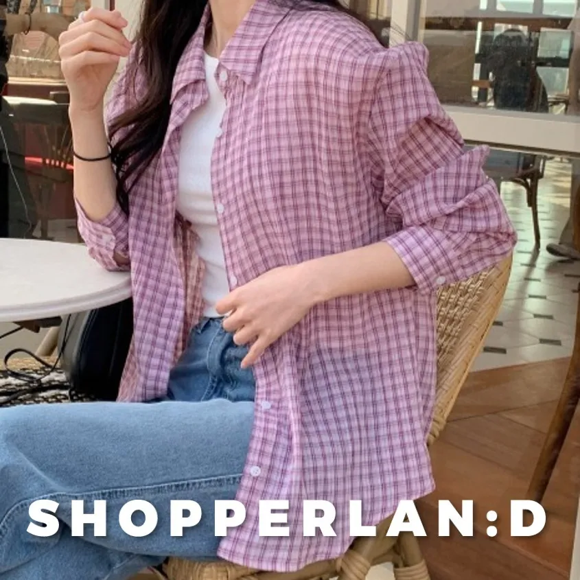 SHOPPERLAND  |Tartan Other Plaid Patterns Casual Style Street Style