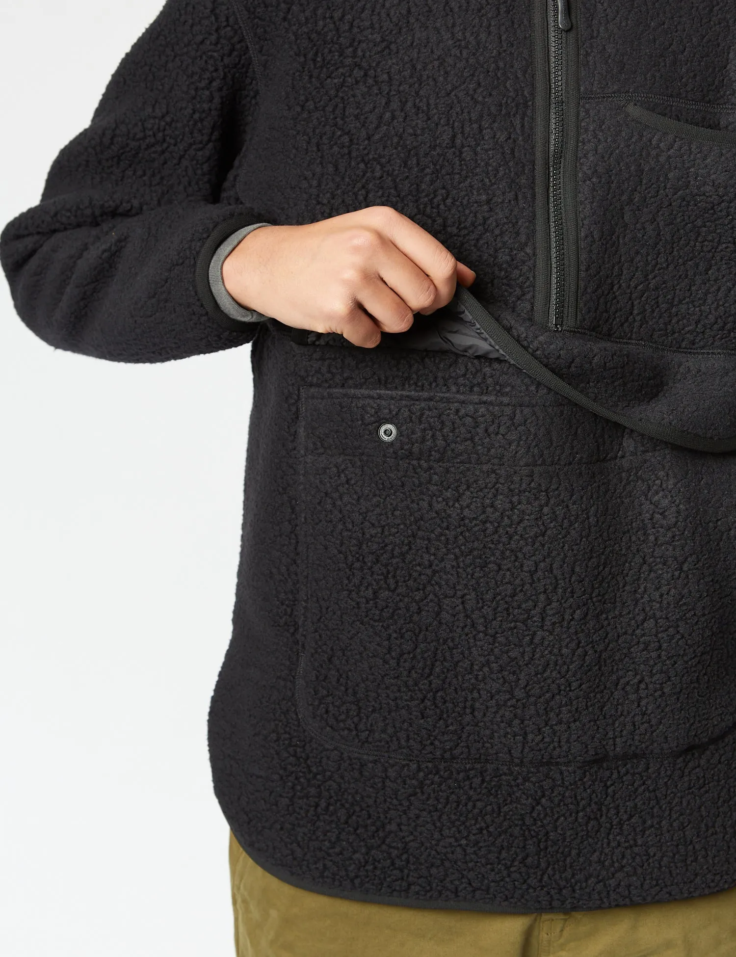 Snow Peak Thermal Boa Fleece Pullover - Black