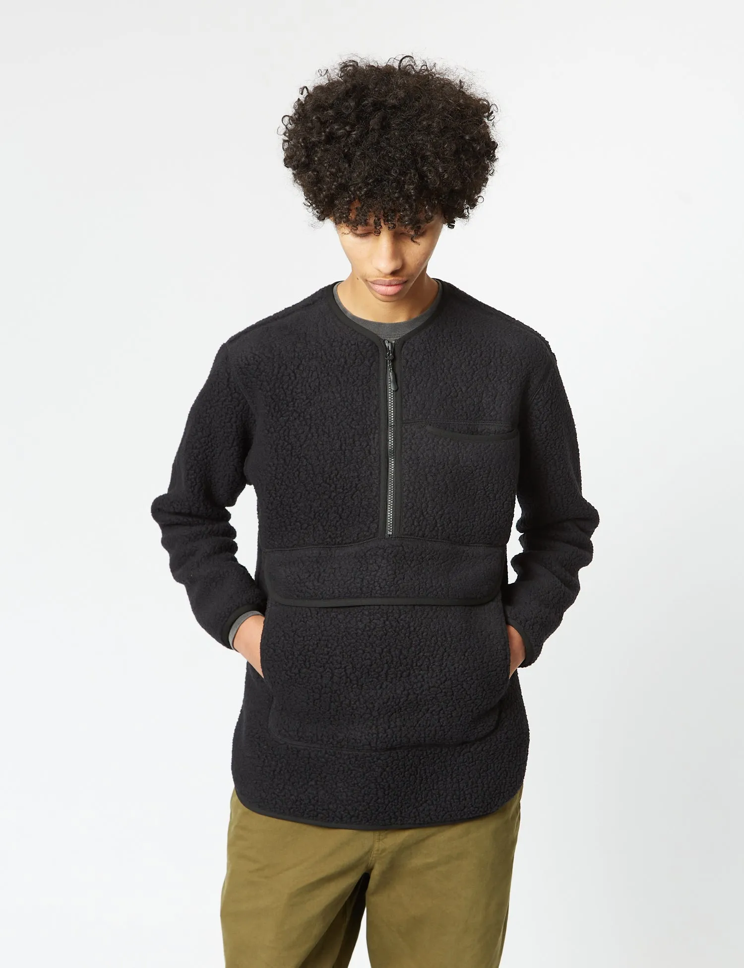 Snow Peak Thermal Boa Fleece Pullover - Black