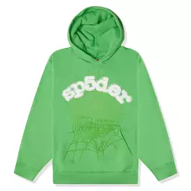 Sp5der Web Slime Green Hoodie