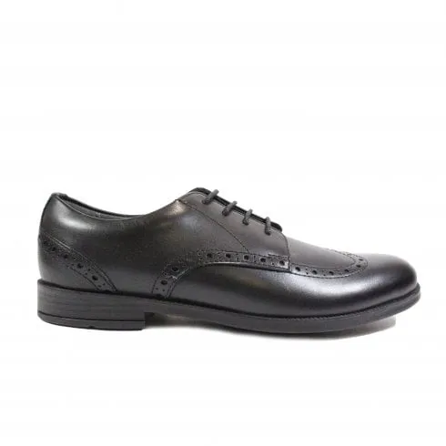 Start-Rite Brogue Senior | Black Leather | Girls Lace Up Brogue School Shoes