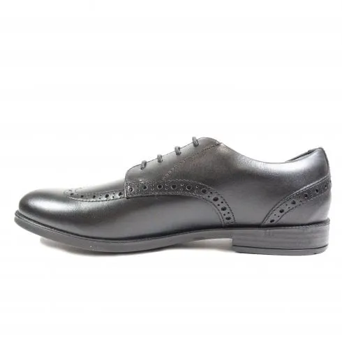 Start-Rite Brogue Senior | Black Leather | Girls Lace Up Brogue School Shoes