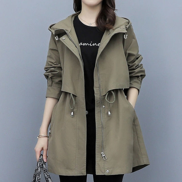 Stay fashionable and sophisticated with mid-length trench coats