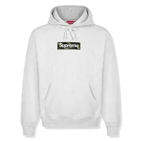 Supreme Box Logo Ash Grey Hoodie (FW23)