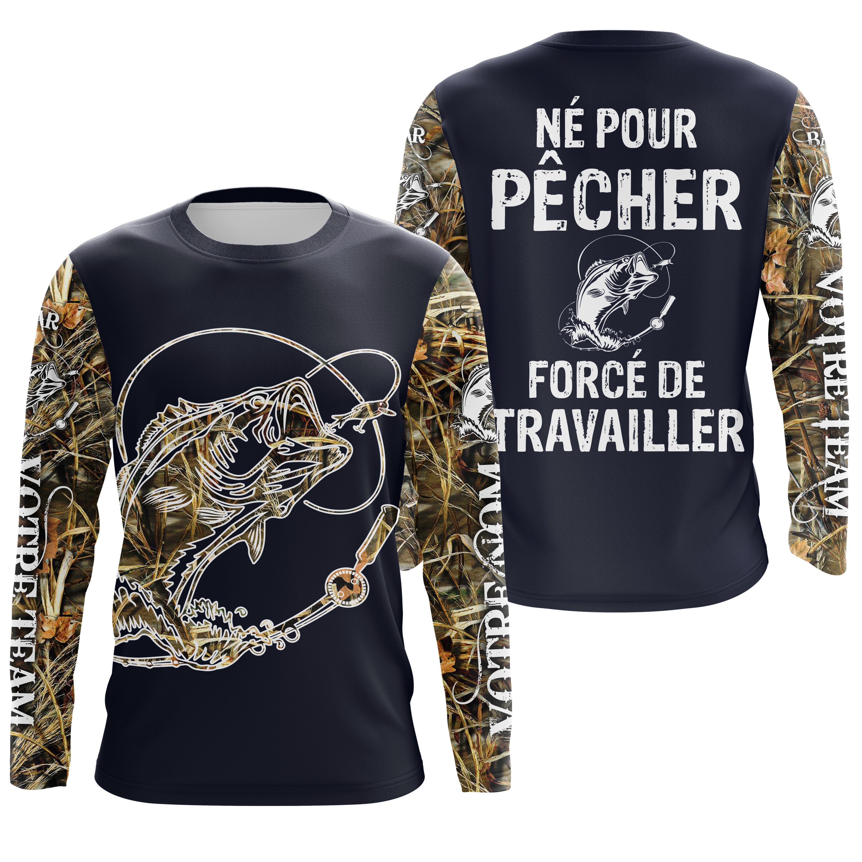 T-shirt Humour Pêche Du Bar - cologique et Durable - Style et Confort Pour Pêcheur - CT24072022