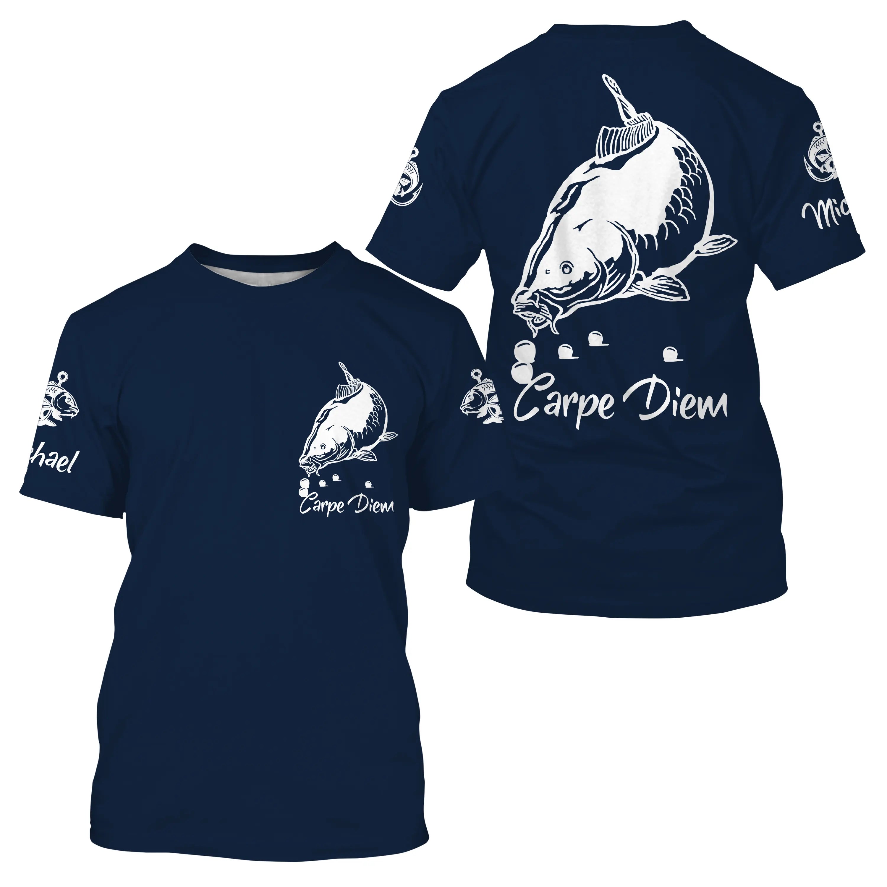 T-shirt Personnalisé Pêche de la Carpe, Cadeau Idéal Pêcheur, Carpe Diem - CT21072215