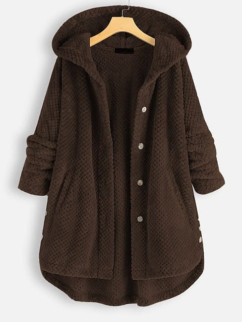 Teddy Coat with Hood: Women's Sherpa Jacket for Fall and Winter