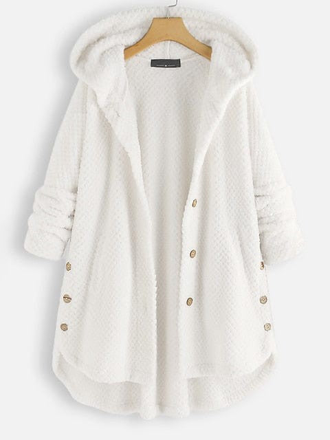 Teddy Coat with Hood: Women's Sherpa Jacket for Fall and Winter