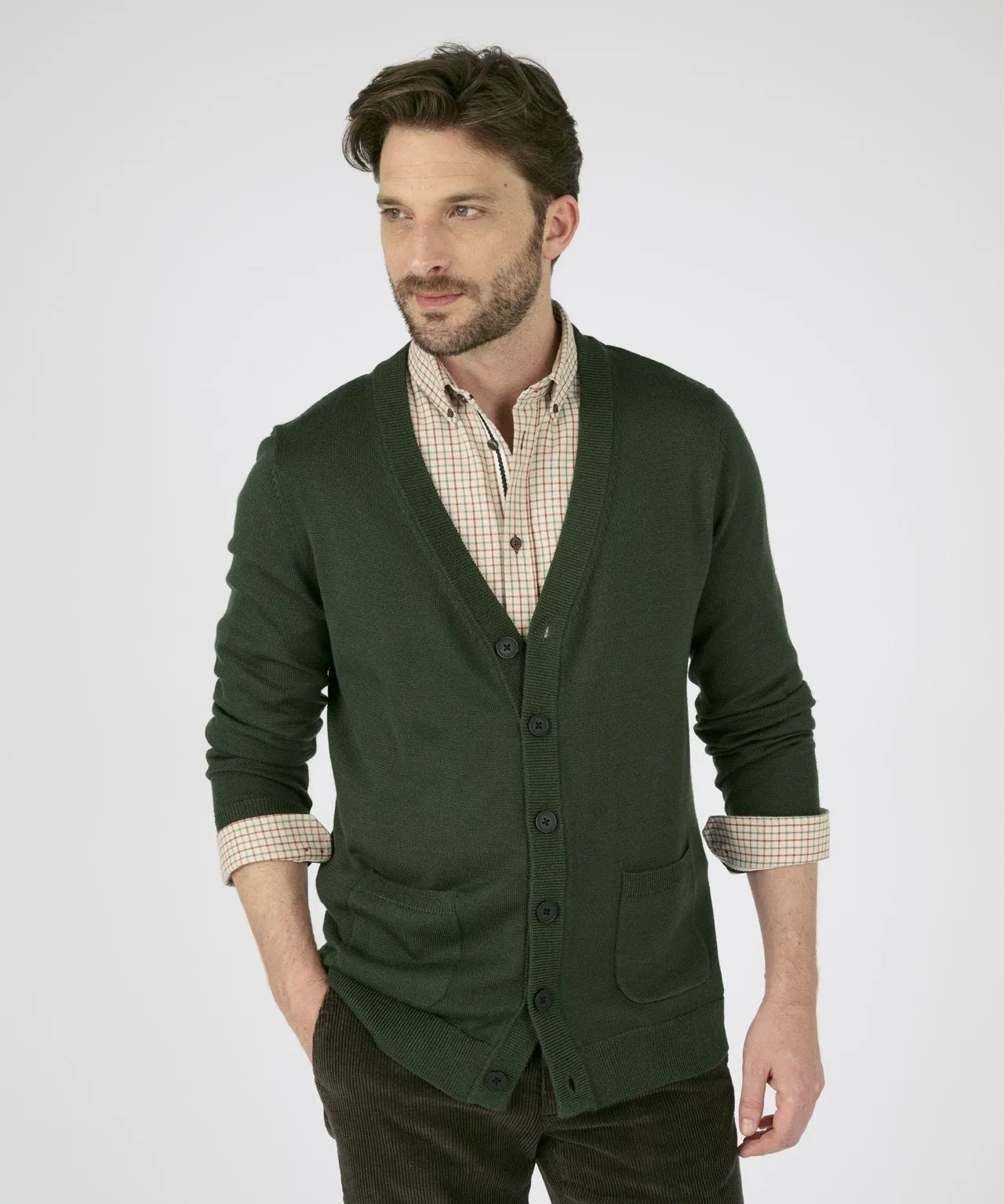 Thermal V-neck Cardigan