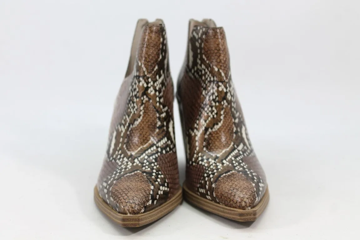 Vince Camuto Gigietta Women's Brown Snake Boots 5.5M(ZAP13082)