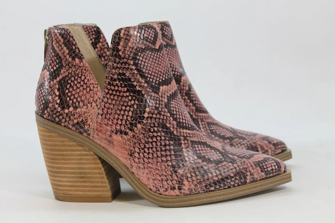 Vince Camuto Gigietta Women's Pink Snake Boots 6.5M(ZAP12929)