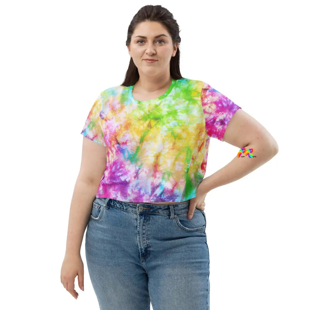 Vivid Tie-dye Crop T-Shirt