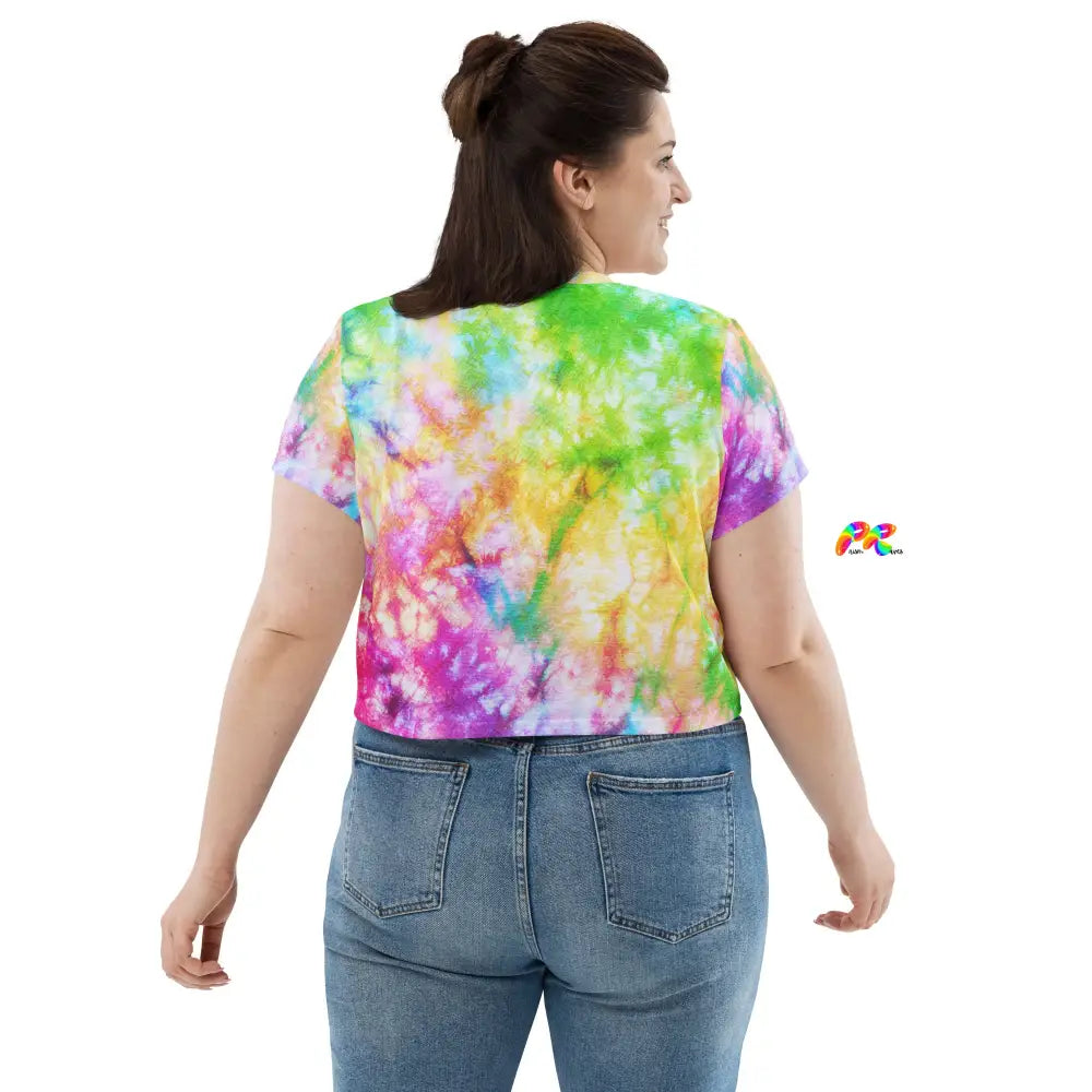 Vivid Tie-dye Crop T-Shirt