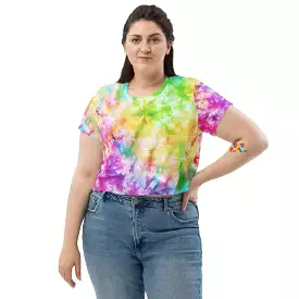 Vivid Tie-dye Crop T-Shirt