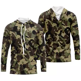 Vêtements Camouflage Pêche et Chasse, Cadeau Pêcheur, Chasseur, T-shirt Camouflage, Sweat à Capuche Anti-UV - CT06072228