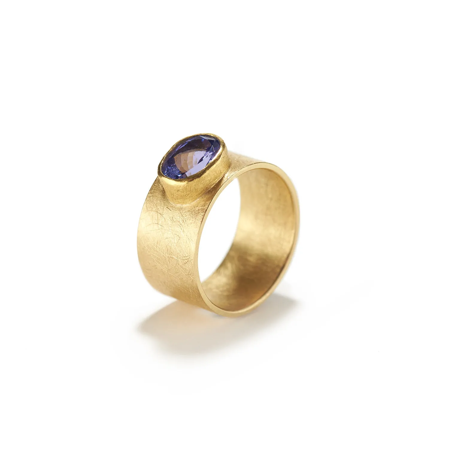 Wide Tanzanite Ring