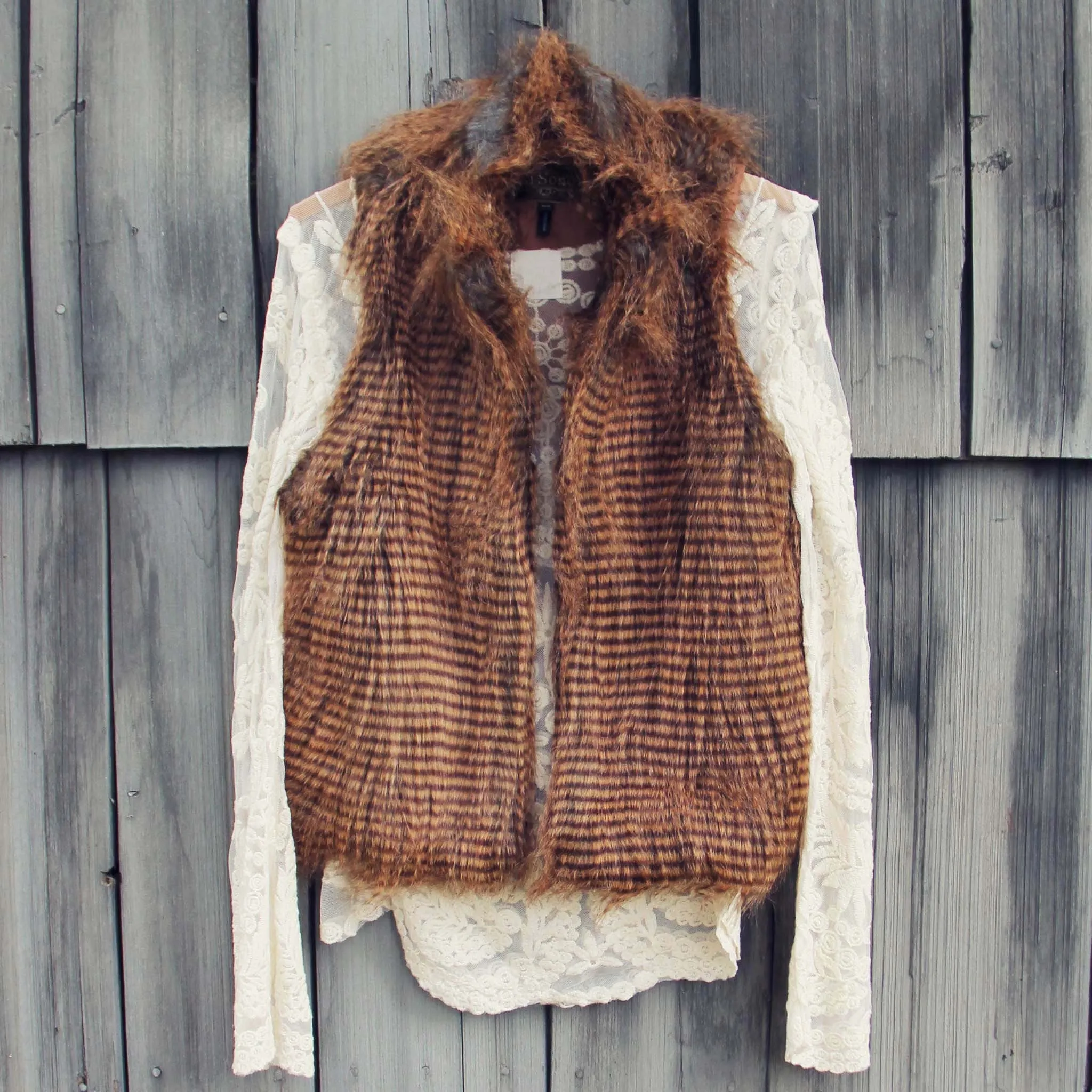 Winter Moon Faux Fur Vest