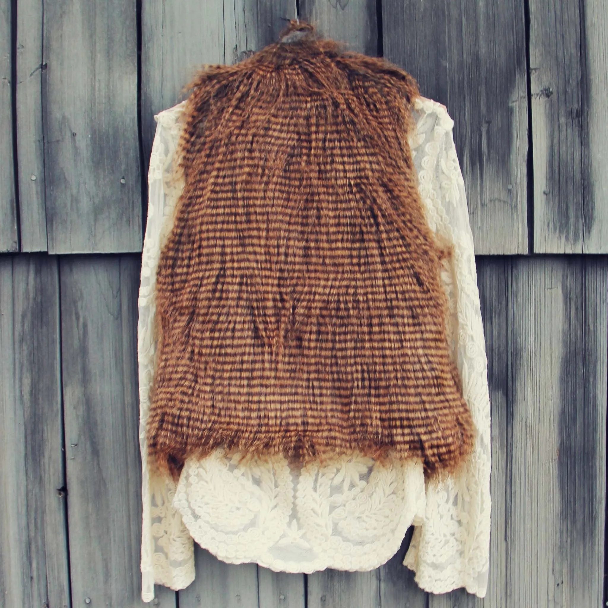 Winter Moon Faux Fur Vest