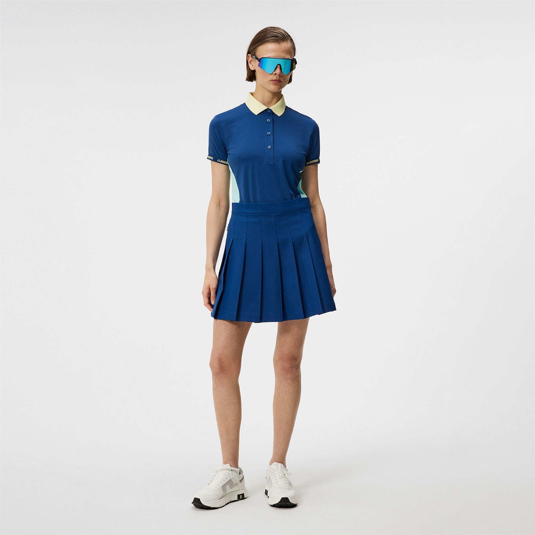 Womens Makena Nylon Stretch Polo Estate Blue - SS24