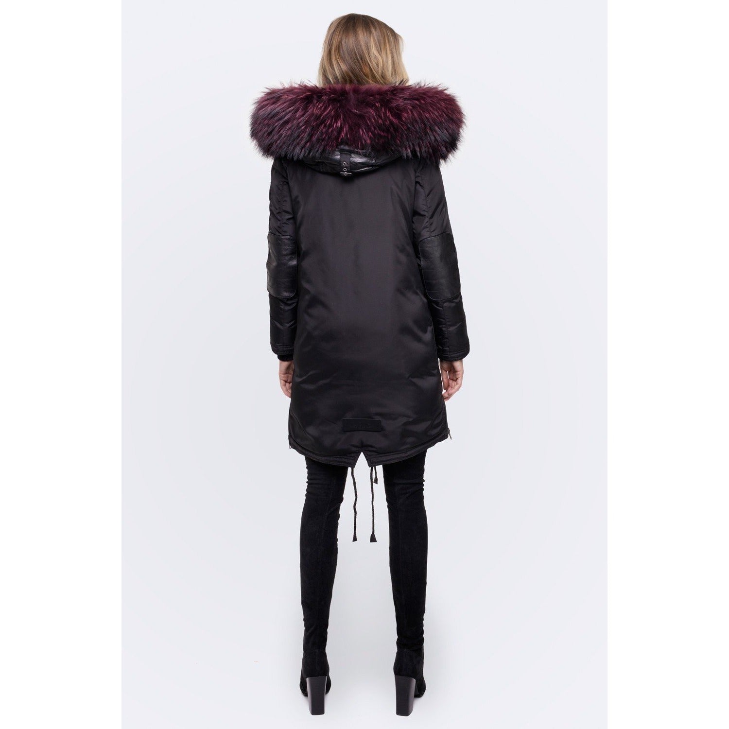 Women's Nicole Benisti Brera Coat - Black/Wine