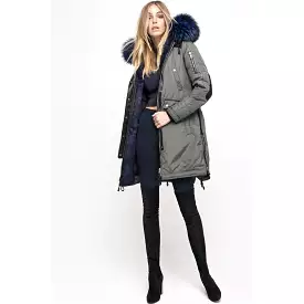 Women's Nicole Benisti Brera Coat - Military/Blue