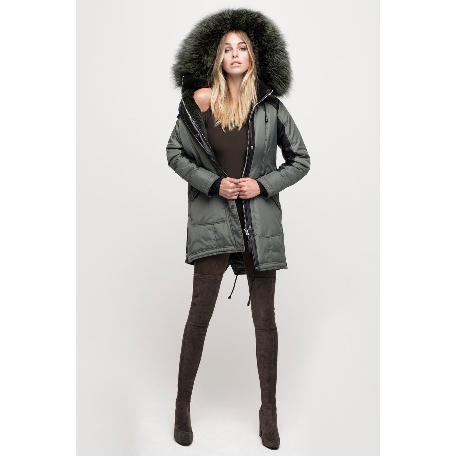 Women's Nicole Benisti Chelsea Coat - Military/Army