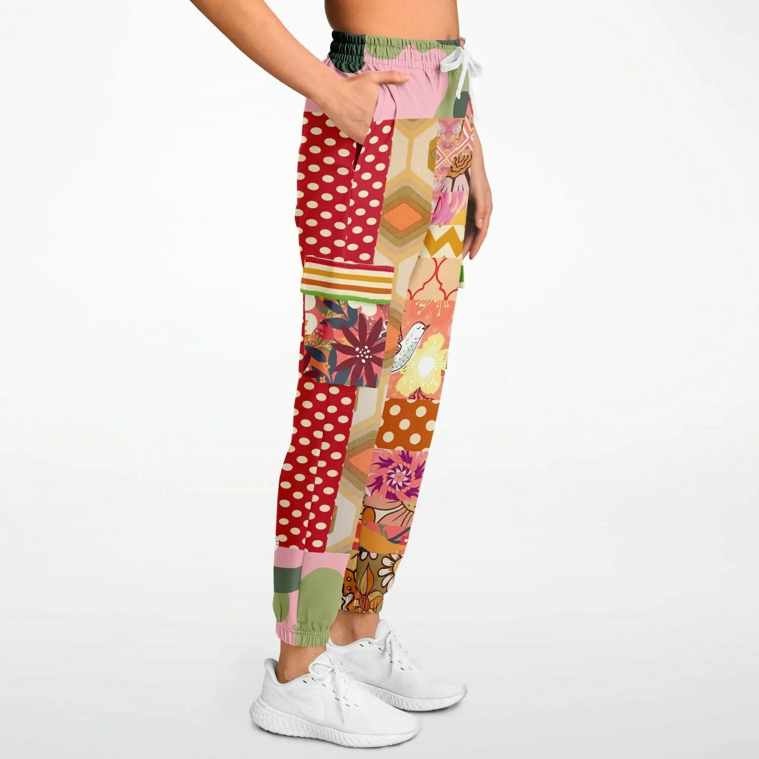 Yogananda Floral Patchwork Unisex Cargo Sweats